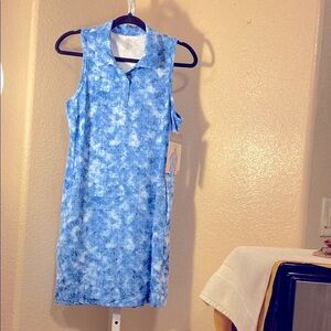 THAT LITTLE DRESS $30 to $13. 
Blue and White